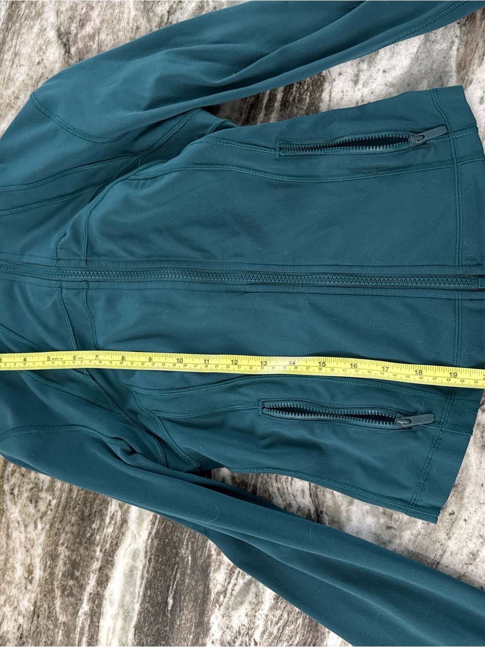 lululemon Define Jacket Teal Zip-Front Utility Jacket
